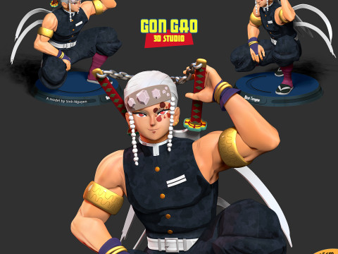 Tengen Uzui - Demon Slayer Model Cetak 3D