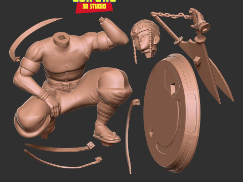Tengen Uzui - Demon Slayer Model Cetak 3D