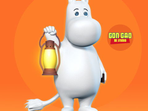 Moomin Modelo de Impressão 3D