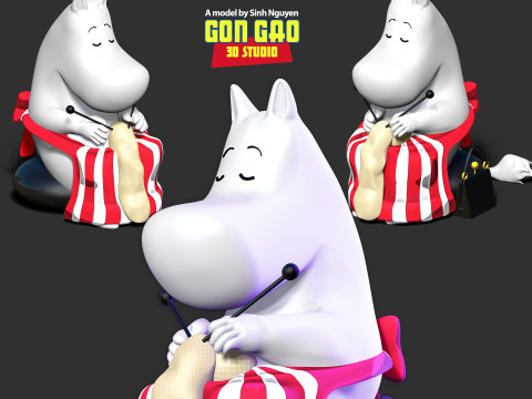 Moominmamma 3D प्रिंट मॉडल