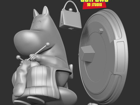 Moominmamma 3D प्रिंट मॉडल