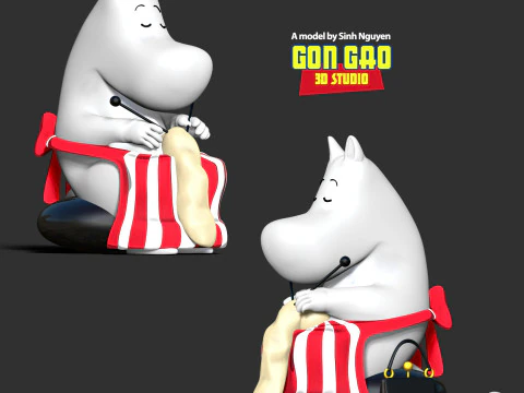Moominmamma 3D Print Model