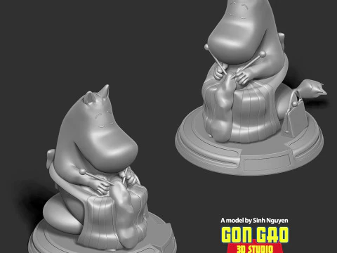 Moominmamma 3D Print Model