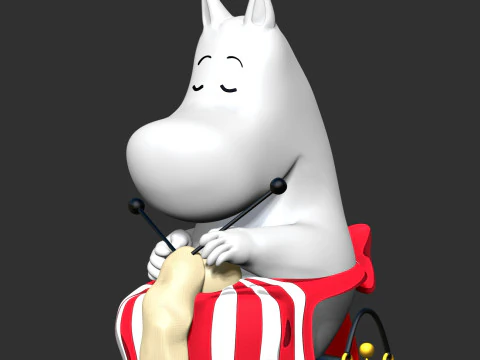Moominmamma 3D Print Model