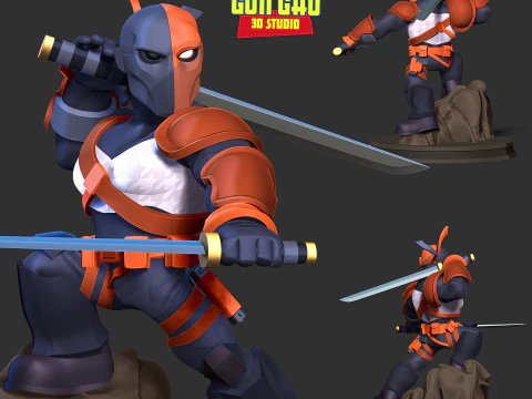 Deathstroke Fanart 3D Print Model