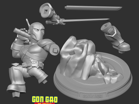 Deathstroke Fanart 3D-printmodel