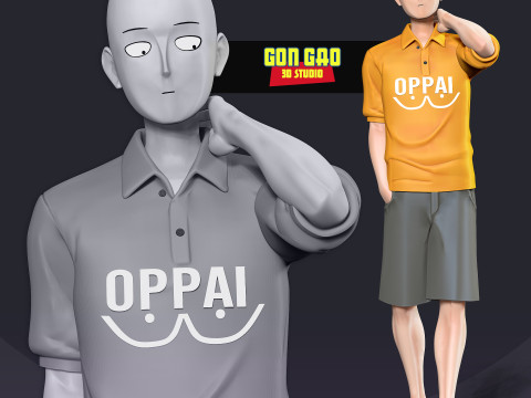 Saitama 3D Modello di stampa 3D
