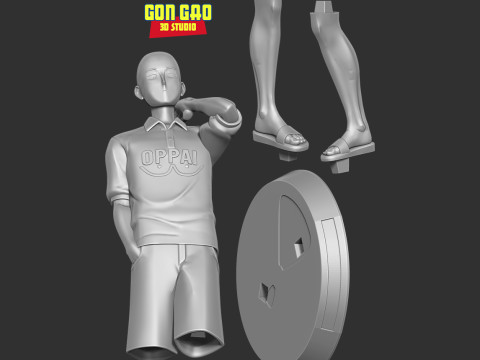 Saitama 3D Model Cetak 3D