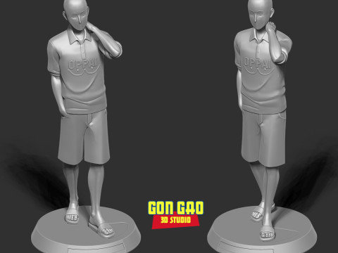 Saitama 3D Model Cetak 3D