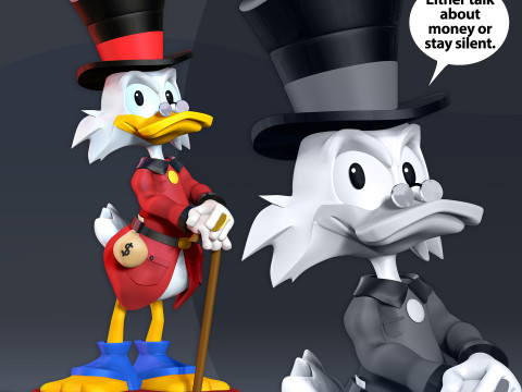 Scrooge McDuck 3D 프린트 모델