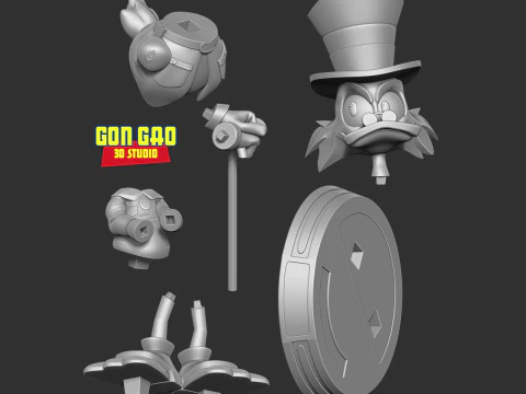 Scrooge McDuck 3D Print Model