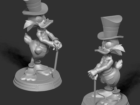 Scrooge McDuck 3D Print Model