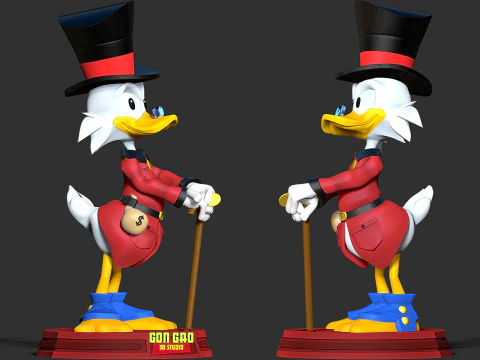 Scrooge McDuck 3D Print Model