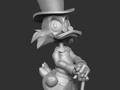 Scrooge McDuck 3D Print Model