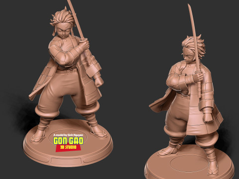 Tanjiro Kamado Modèles 3D en vedette