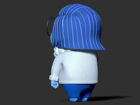 Sadness - Inside Out 2 Fanart 3D Принт Модель