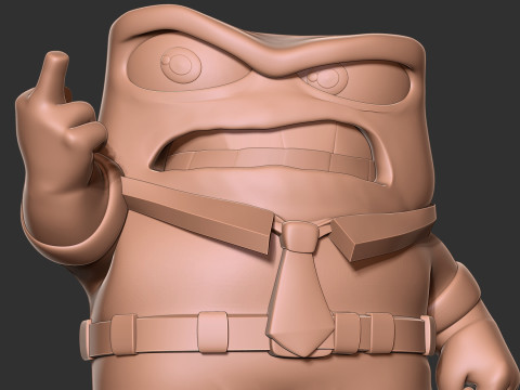 Anger - Inside Out 2 Fanart 3D 打印模型
