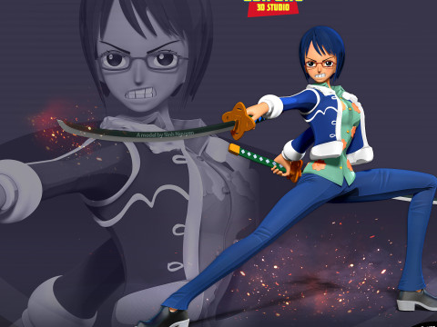 Captain Tashigi - One Piece Fanart 3D Принт Модель