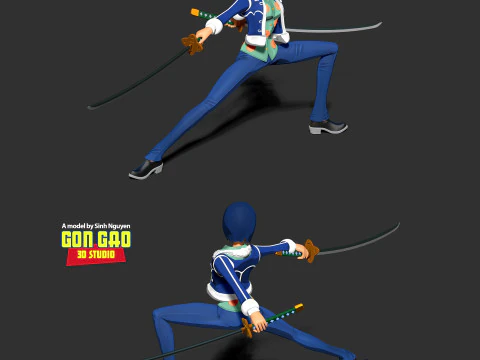 Captain Tashigi - One Piece Fanart 3D Print Model