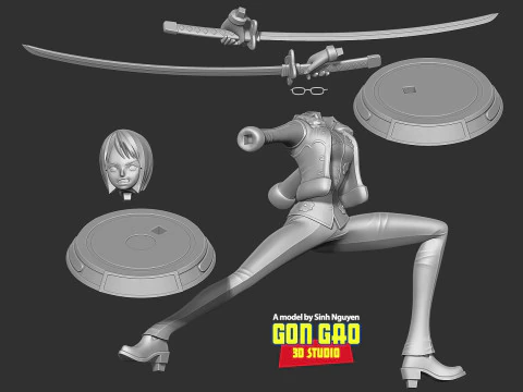 Captain Tashigi - One Piece Fanart 3D Print Model