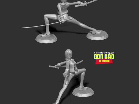 Captain Tashigi - One Piece Fanart Modèles 3D en vedette