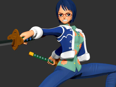 Captain Tashigi - One Piece Fanart 3D Print Model