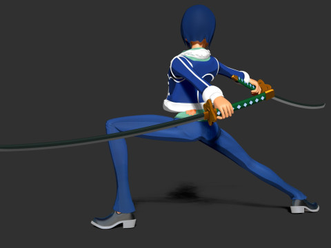 Captain Tashigi - One Piece Fanart Modèles 3D en vedette
