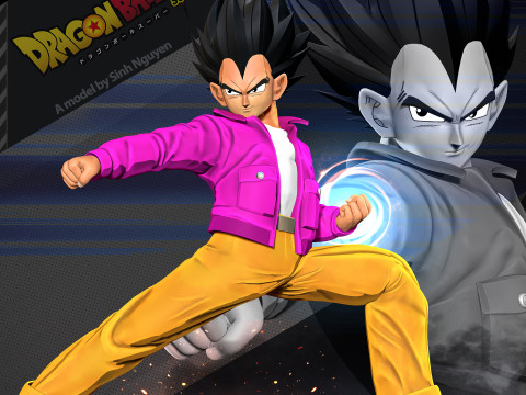 Vegeta - Dragon Ball Fanart Modello di stampa 3D