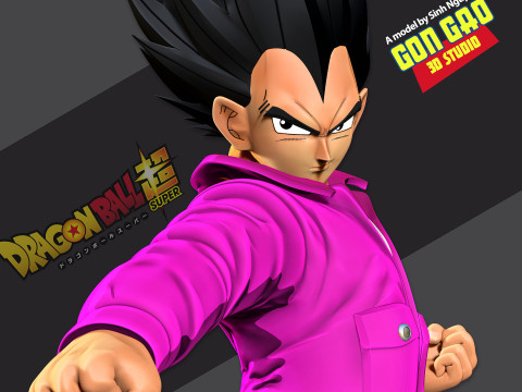 Vegeta - Dragon Ball Fanart 3D Baskı Modeli