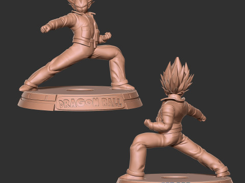 Vegeta - Dragon Ball Fanart 3D Baskı Modeli