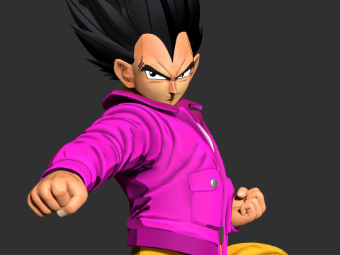 Vegeta - Dragon Ball Fanart 3D Baskı Modeli