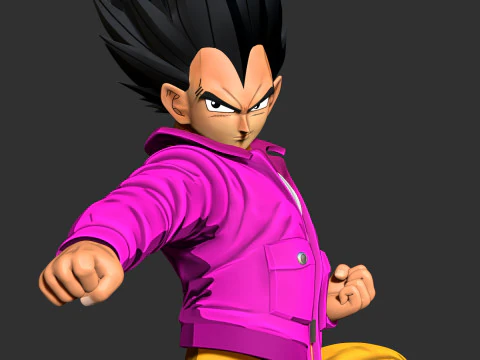 Вегета - Dragon Ball Fanart 3D Принт Модель