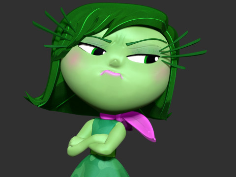 Disgust - Inside Out 2 Fanart Model do druku 3D