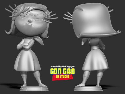 Disgust - Inside Out 2 Fanart Model do druku 3D