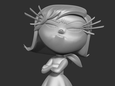 Disgust - Inside Out 2 Fanart 3D Print Model