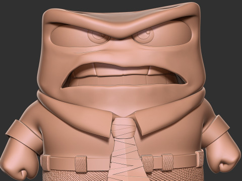 The Rage of Anger - Inside Out 2 Fanart Modello di stampa 3D