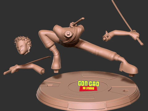 Roronoa Zoro Stylized - One Piece Fanart 3D Print Model
