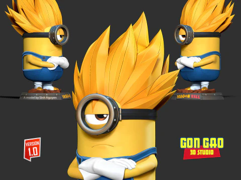 Vegeta Minion 3D Print Model