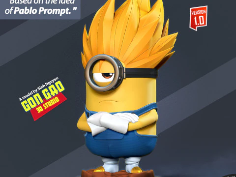 Vegeta Minion 3D Print Model