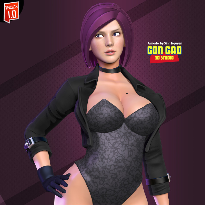 Black Assassin Model Cetak 3D .c4d .max .obj .3ds .fbx .stl .blend 