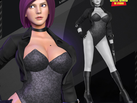 Black Assassin Model Cetak 3D