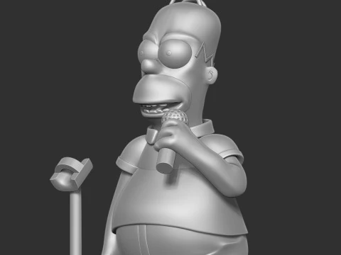 Singer Homer 3D Print Model