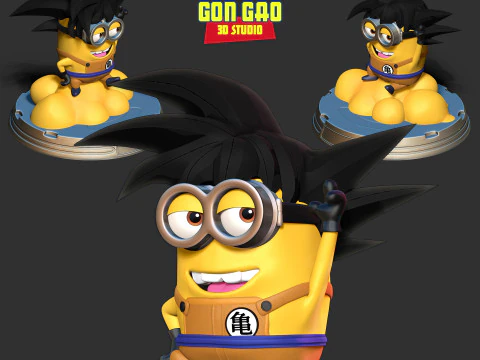 Songoku Minion 3D Print Model