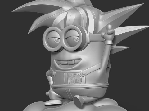 Songoku Minion 3D Print Model