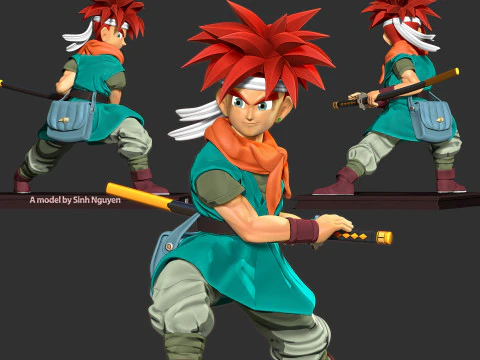 Crono - Chrono Trigger Fanart 3D Print Model