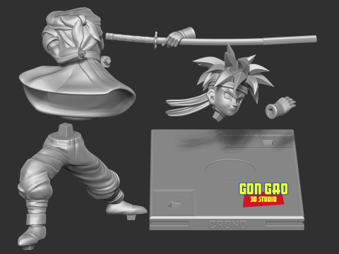 Crono - Chrono Trigger Fanart 3D Принт Модель