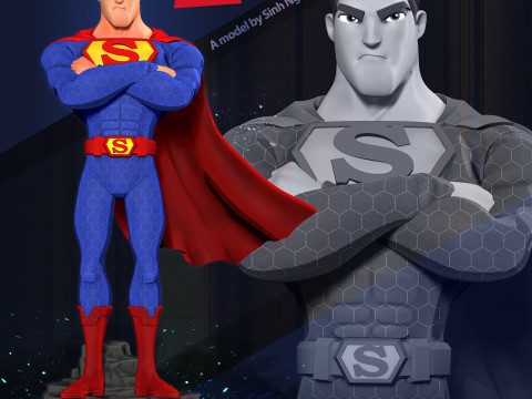 Superman Modello di stampa 3D