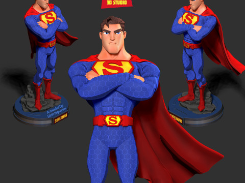 Superman 3D Baskı Modeli