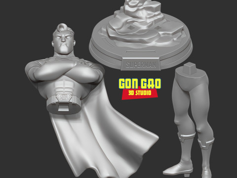Superman 3D Baskı Modeli