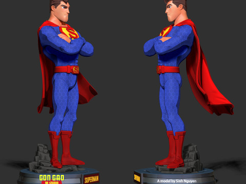 Superman 3D Baskı Modeli